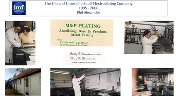 Webinar: The Life & Times of a Small Electroplating Company – Phil Alexander